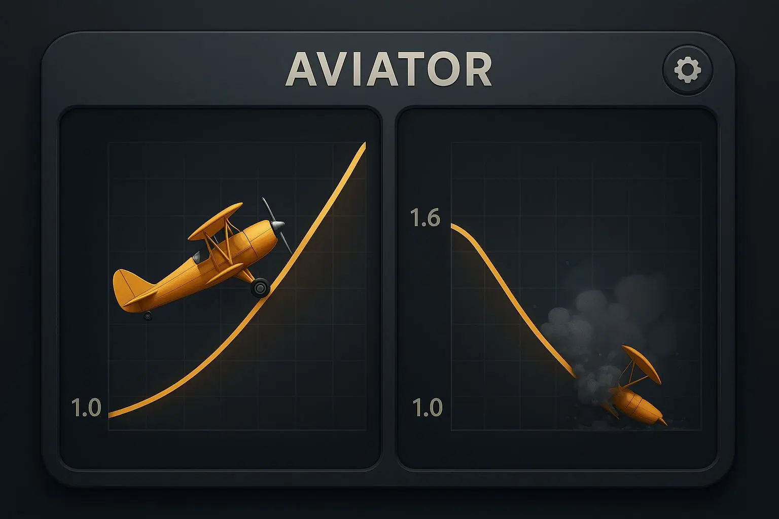 How Aviator Game Rounds Work Aviator round interface with rising multiplier before and after crash