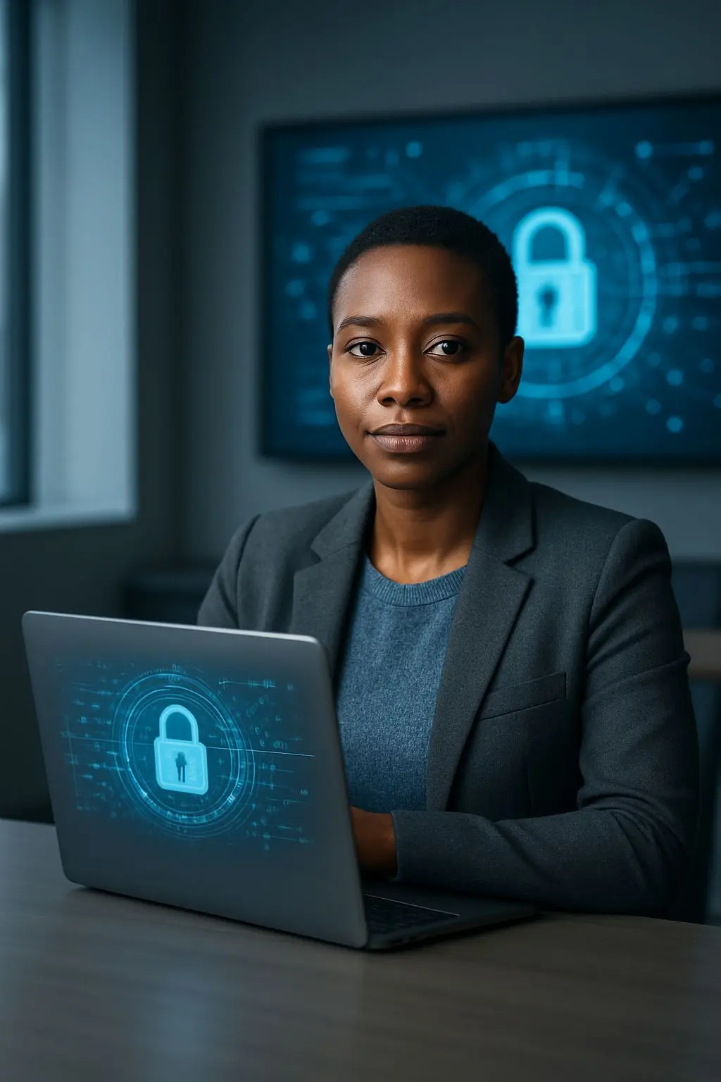 Author Profile for Betx Cookie Policy Fictional privacy and technology expert in a modern secure digital workspace