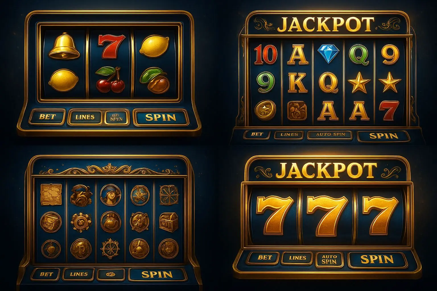 Selection of slot game categories for using free spins at BetX