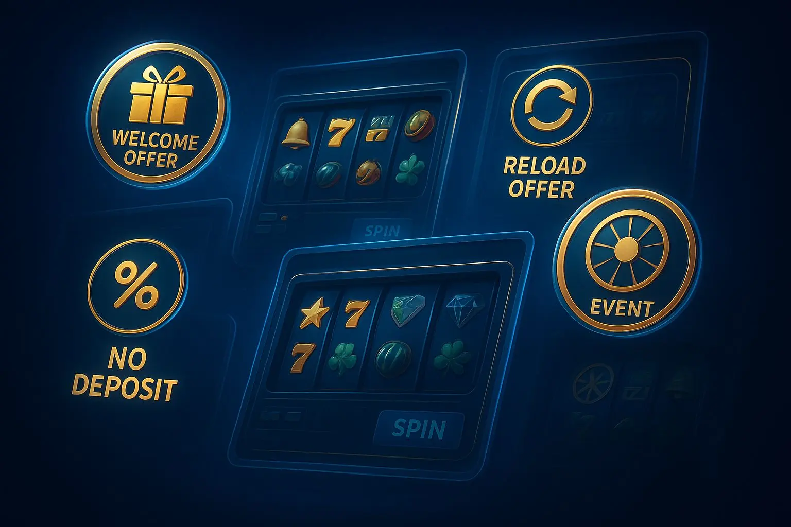 Illustration of different BetX free spins offer types