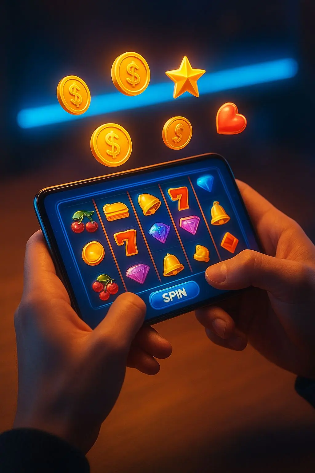 Player using BetX free spins on smartphone