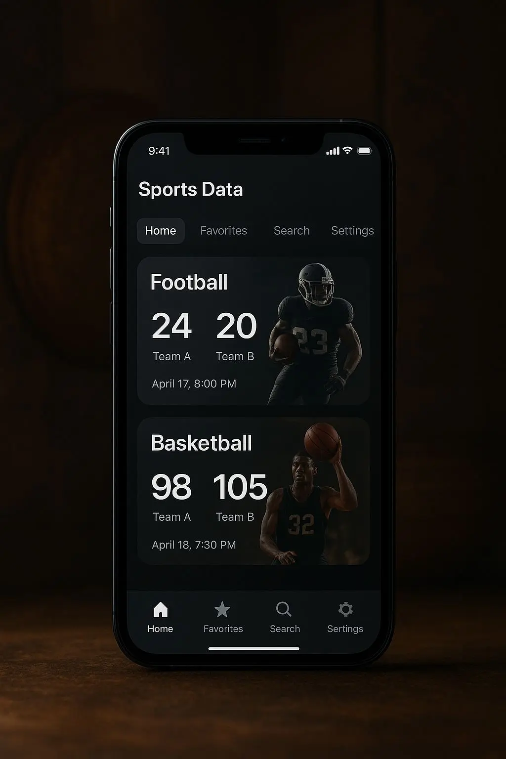 BetX iOS App Main Interface BetX iOS app home screen on iPhone